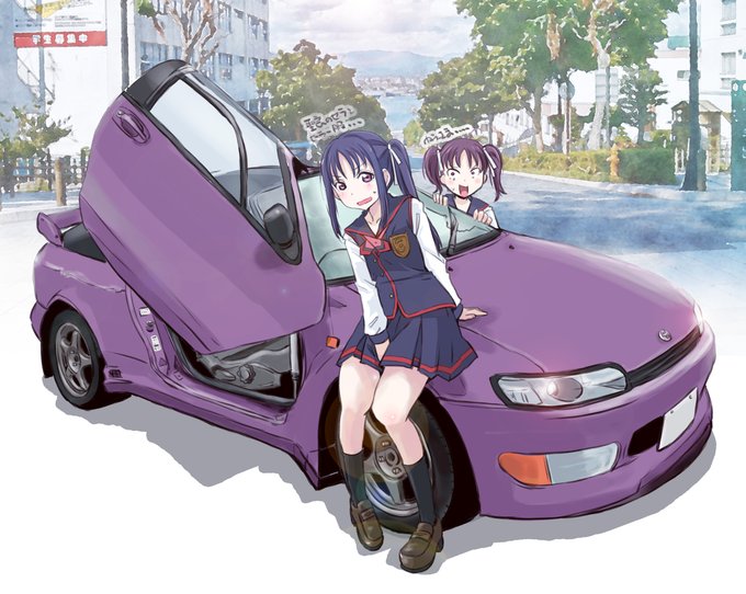 「motor vehicle multiple girls」 illustration images(Latest)