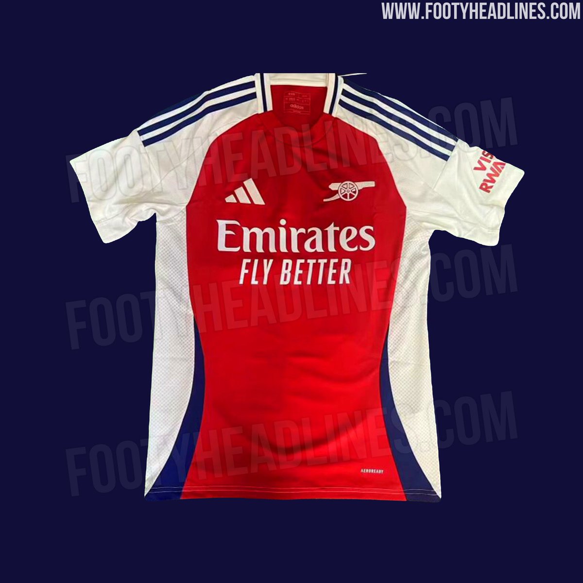 Ce à quoi ressemblera le maillot domicile d’Arsenal la saison prochaine. ❤️🤍 Vous aimez ? 📸 @Footy_Headlines