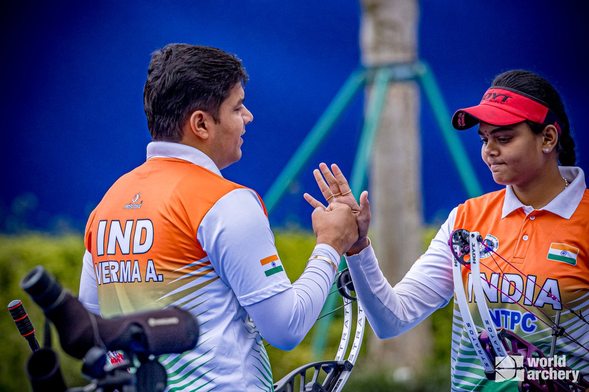 Golden girl. 🥇🥇🥇
A weekend full of victories for Jyothi Surekha Vennam.

#ArcheryWorldCup