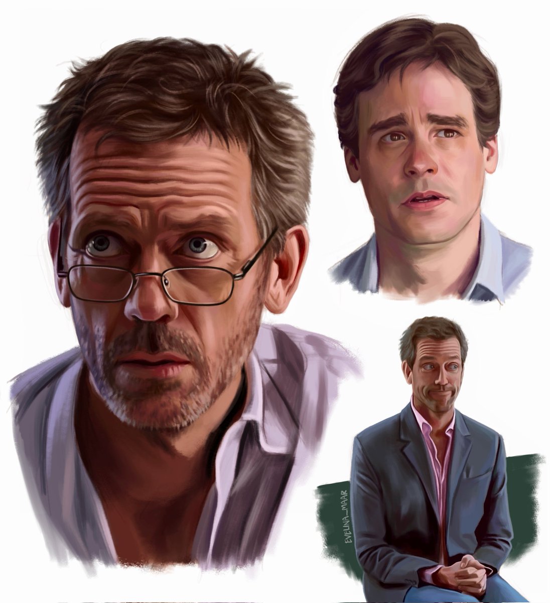 Rewatching House MD for the 3rd(?) time against my better judgement #housemd #fanart #digitalart