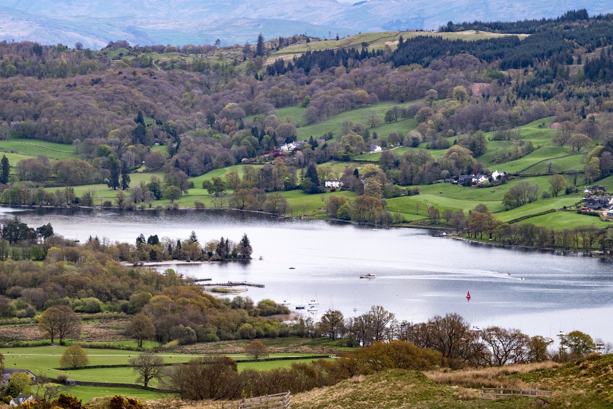 Looking down over Coniston Water. Just a peaceful, pastoral scene as the lower valley turns green. Don’t you wish you were here?