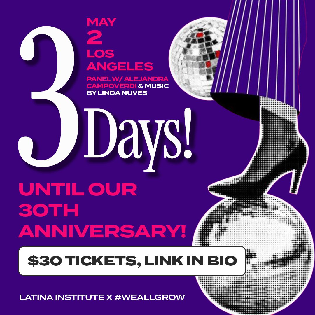 Hey there! We are just THREE days away from our “Nuestra Historias, Nuestro Poder” event, which will take place on 5/2 in Los Angeles! Author Alejandra Campoverdi & DJ Linda Nuves will join us for storytelling and music!🎵 There’s still time to RSVP!❤️ eventbrite.com/e/nuestras-his…
