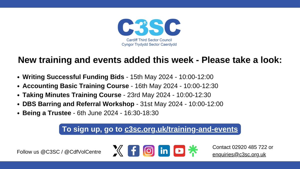 We have a packed month coming up to support our #members to operate effectively as a community group and organisation. From writing #funding bids to understanding basic #accounting and being a #trustee, we are pleased to be offering our next set of training. Sign up here:…