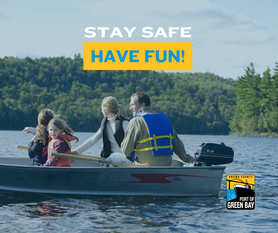 Fishing season is almost here, and boats have already been on the Bay and the Fox River. Please remember to stay safe out there and remain aware of your surroundings. #BoatingSafety #PortofGreenBay