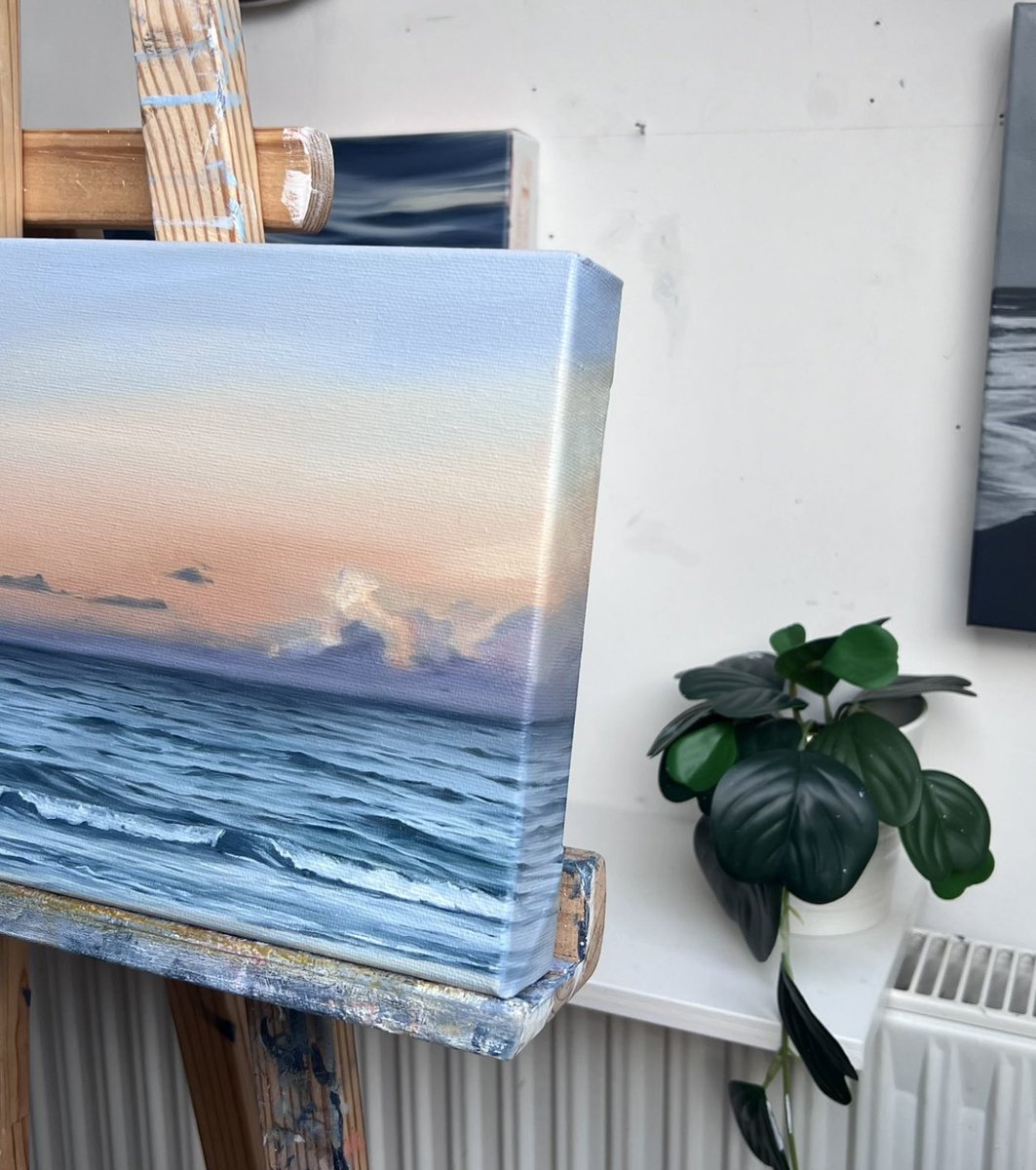 My oil painting ‘Sunset Serenity’ (sold)