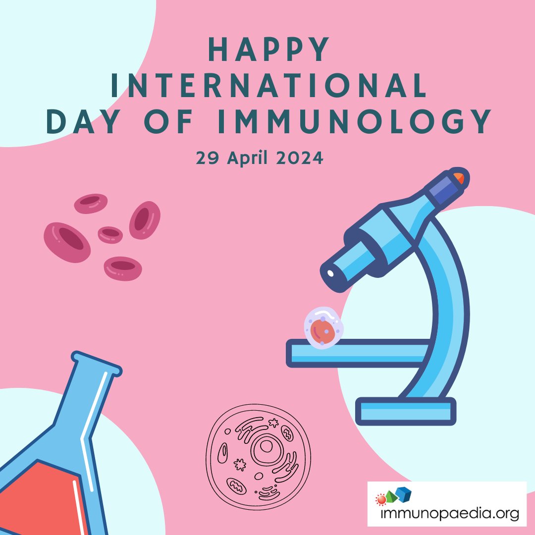 Happy International Day of Immunology! Today we celebrate all things immunology! We celebrate all the wonderful work being done and done in this magnificent field. A field essential to the advancement of humankind! @iuis_online @immunopaedia #DayofImmunology #immunology