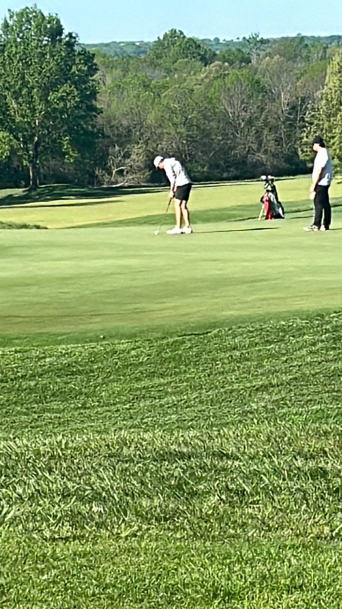 Howell with Par on first hole.