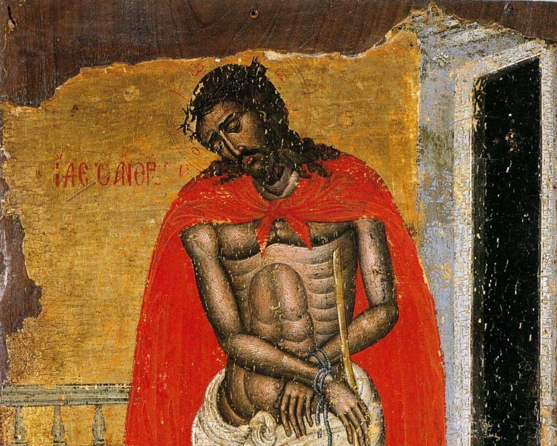 The challenge of Holy Week is to recognize in this Bridegroom the God Who loves us just as we are. It is hard for us to admit that His humiliation, His torture, and His death were accomplished for our sake. He meets us in our darkest moments to reveal our true selves.