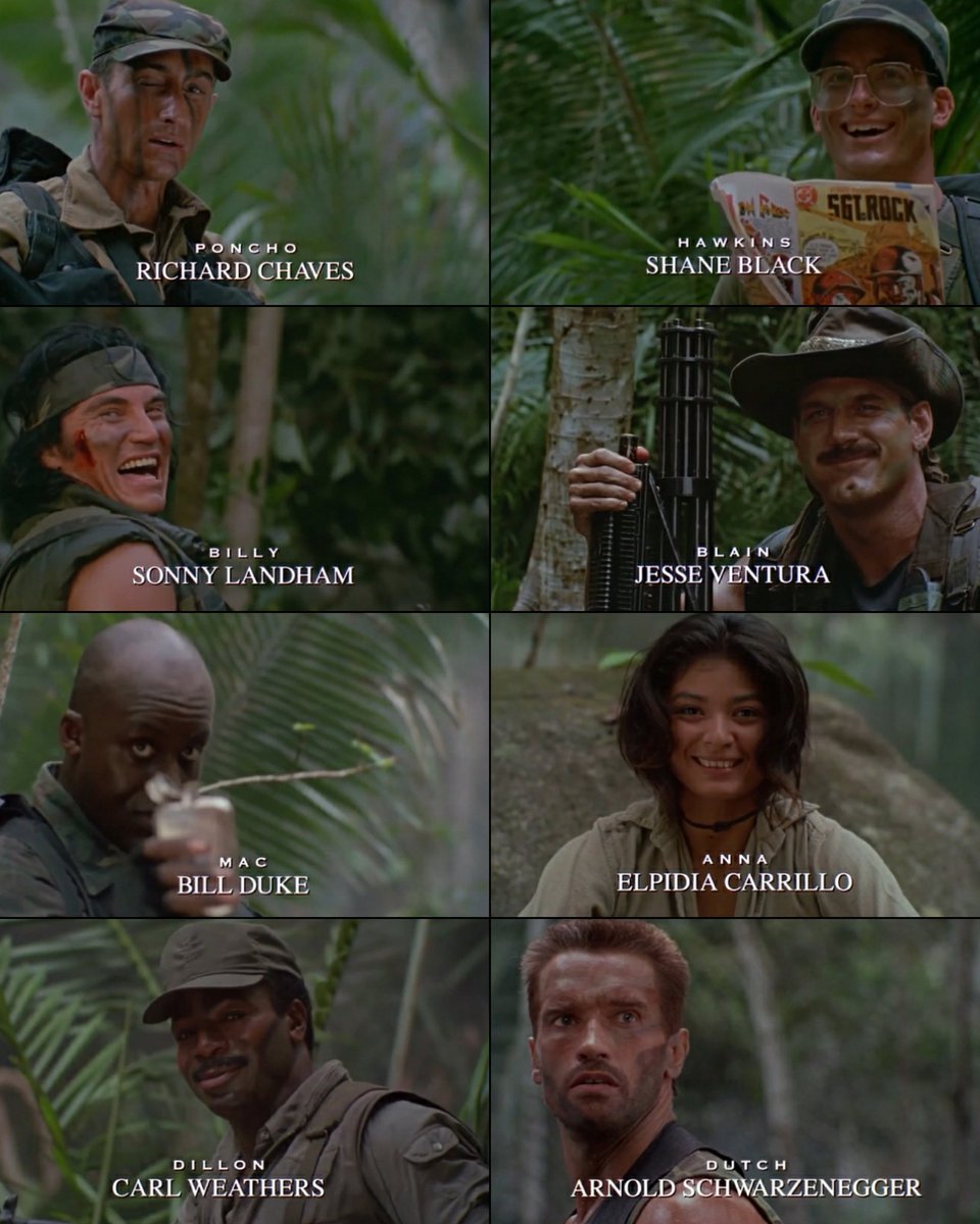 Smile 🙂 Final Credits #Predator (1987)