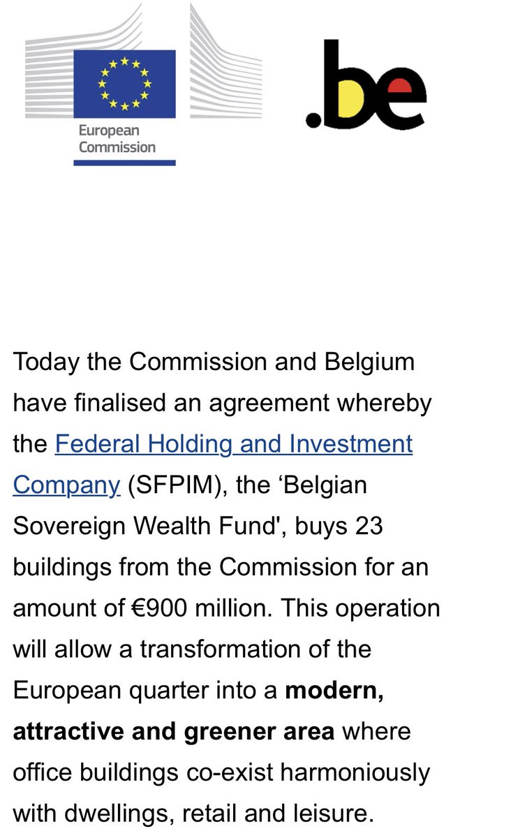 La Commissione europea vende al Belgio 23 suoi edifici per rendere il Quartiere Ue più “verde e diverso”.