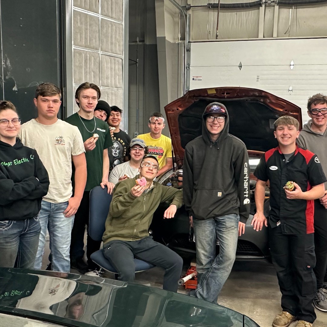 Our Linn Regional students from our Manufacturing, Trades, and Transportation programs are wrapping up another year of technical training. Their futures are so bright! #advancedmanufacturing #ace #autotech #kirkwood