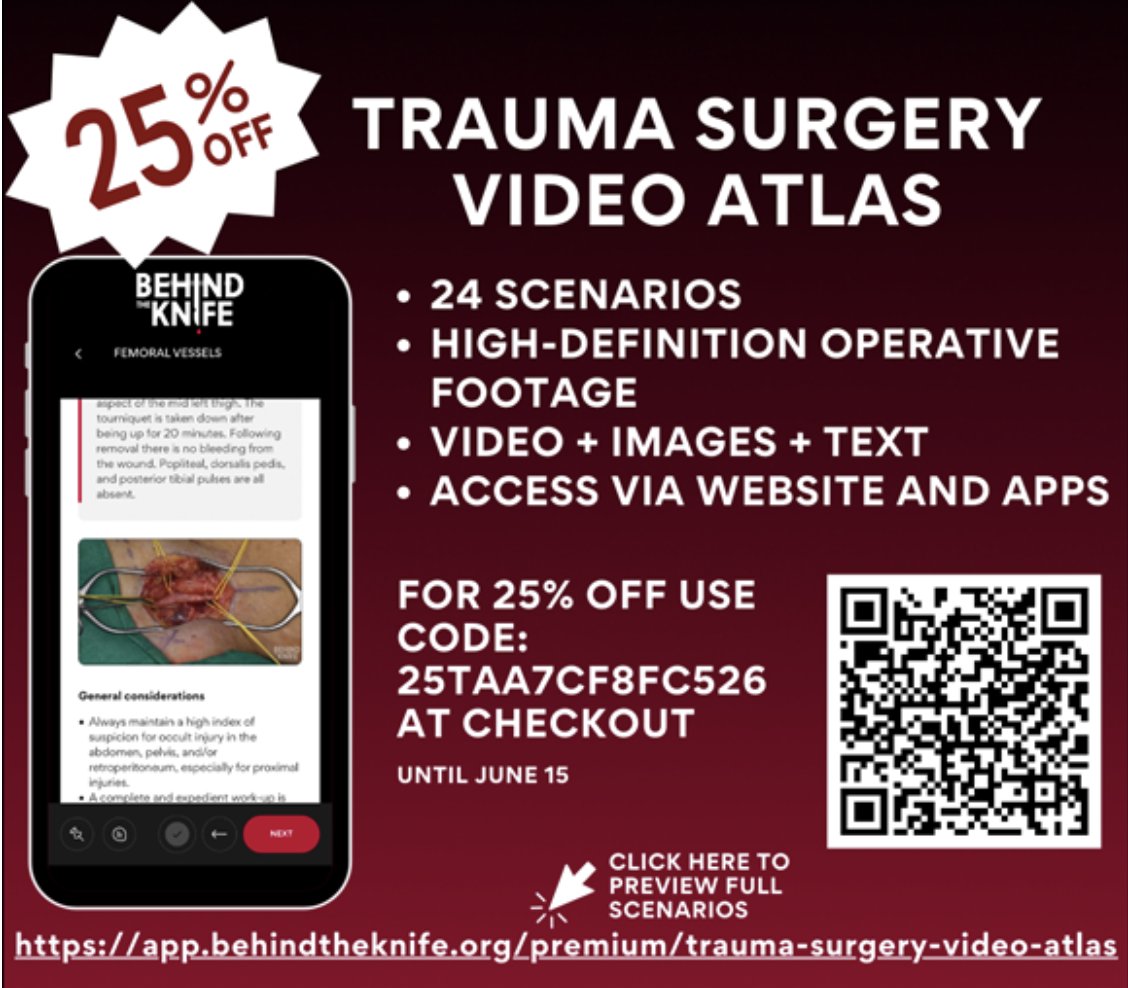 Great opportunity to hear @georgoff @BehindTheKnife at @ASGBI Belfast Congress next week. On Weds 8th he will be dominating the day in @Medtronic Training Village talking about major trauma and 🩸 Use code to get 25% off this remarkable atlas