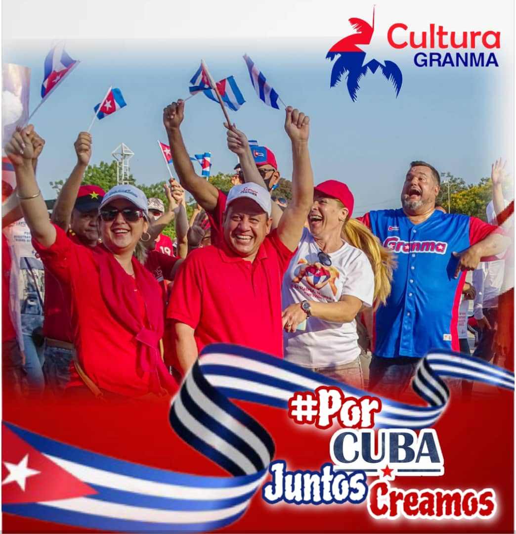 Pdte @DiazCanelB🇨🇺: '#PorCubaJuntosCreamos. Es lo que vemos en cada recorrido por el país,un pueblo que se levanta por encima del bloqueo y sale adelante con esfuerzos propios.Y es eso lo que vamos a celebrar este #PrimeroDeMayo, (...)la proeza cotidiana de #Cuba.