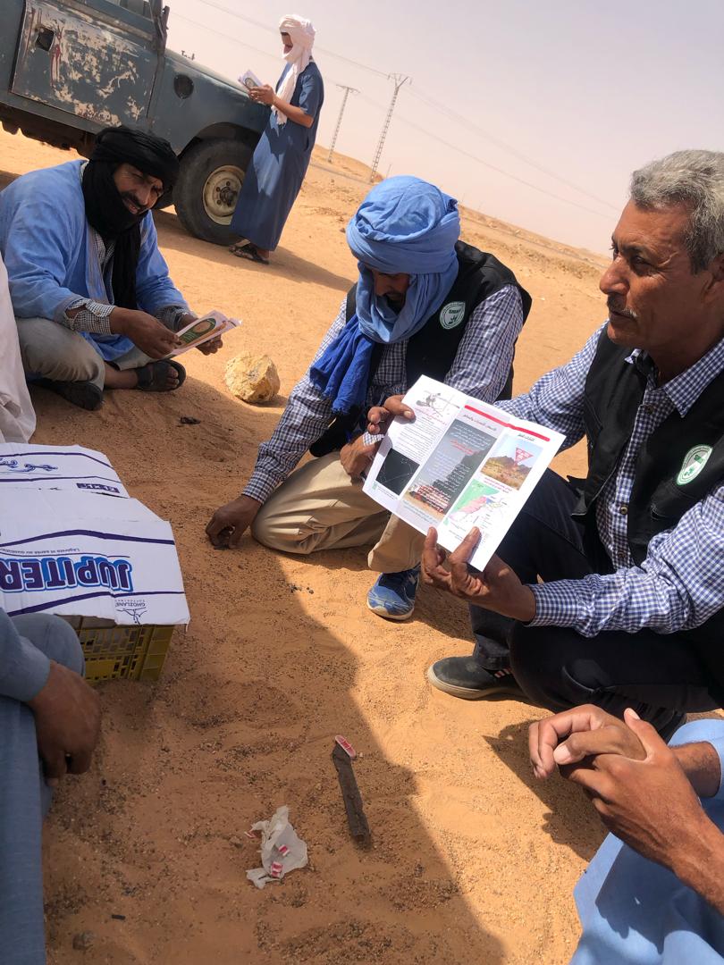 Spain generously supports a vital initiative led by UNMAS and the Sahrawi Mine Action Coordination Office, aimed at raising awareness among the communities of Terr. #WesternSahara about the dangers of mines and explosive ordnance.  
#TerritoryofWesternSahara #landmines #EORE