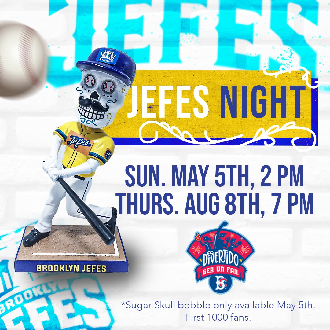 Check it out! In less than a week, this Sugar Skull bobblehead could be yours 👀 milb.com/brooklyn/ticke…