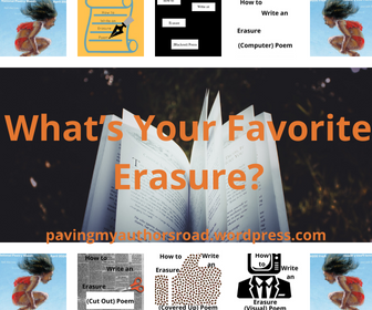 Poetry Month ends tomorrow. Today's post I've gathered erasure poems I've written in the past & for #NPM2024. Come visit my blog & make your choice(s) on your favorite erasure!
bit.ly/3Qpov9M
#poetrymonth #poetrycommunity #poetry #mondayblogs #erasure #erasurepoetry