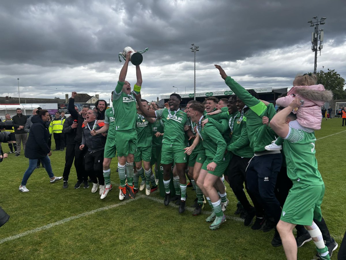 We're proud to be on the shirt of this team of winners 🏆 Glebe North Football Club - FAI Intermediate Cup CHAMPIONS Hats off to you lads 🥳 #proudsponsor #DAF