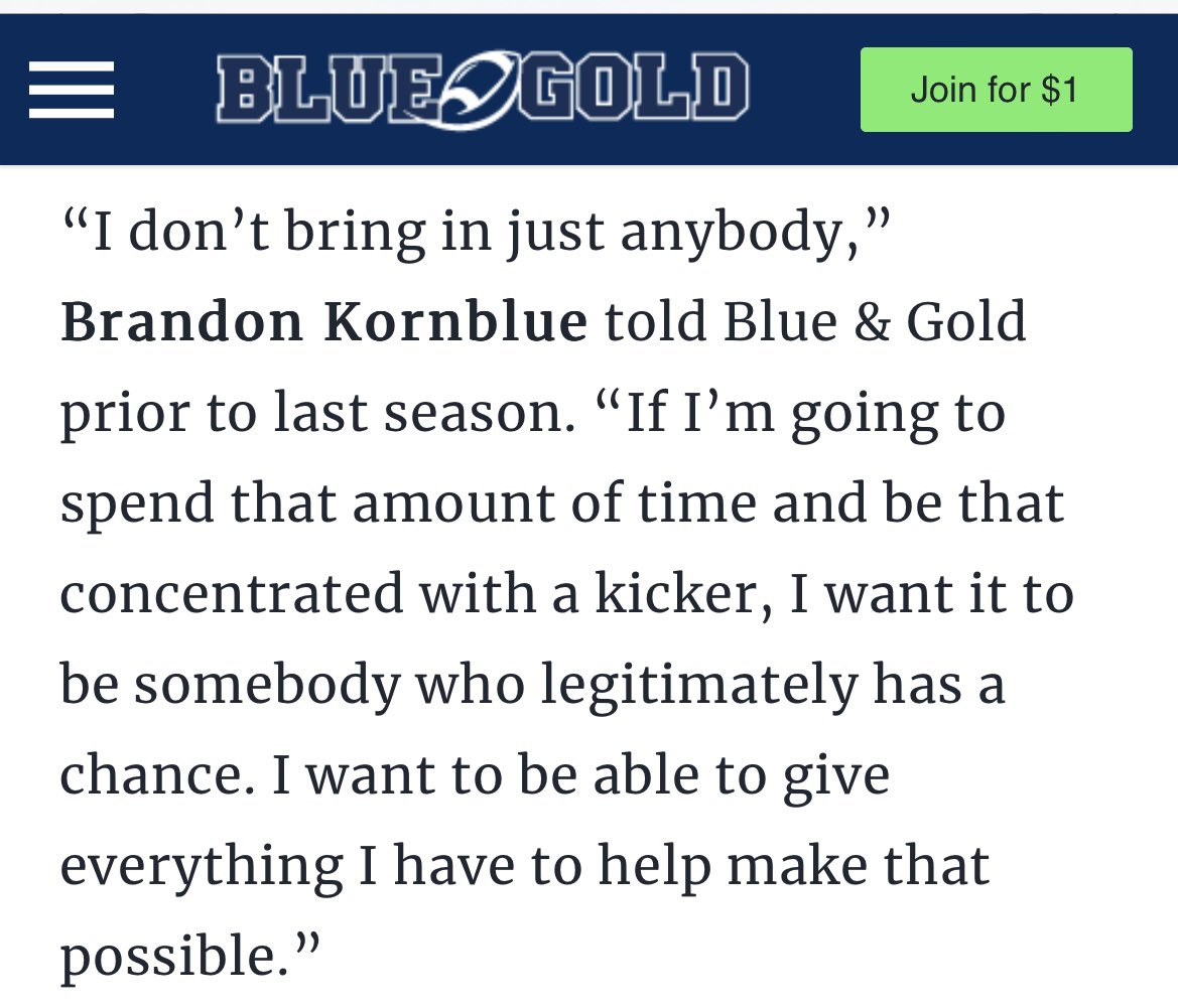 3 consecutive years. 3 kickers. 3 Pro Days. 3 NFL contracts. #𝐅𝐀𝐁𝟓𝟎