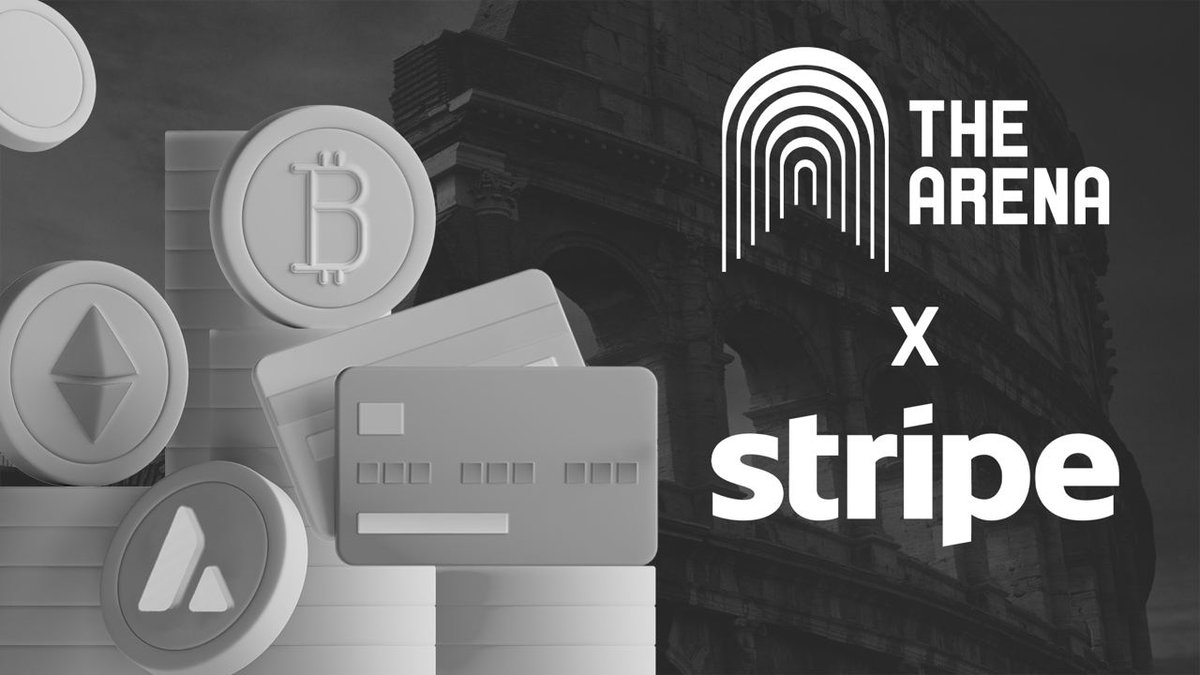 TheArena's tweet photo. Partnership Announcement #1:

As part of Stripe's expansion to Avalanche, we are proud to announce The Arena is one of the select partners that will integrate Stripe’s fiat-to-crypto onramp.

Through a customizable widget in the app, all users will be able to fund their Arena wallet with AVAX directly through Stripe, enabling the Arena to appeal to a larger audience of non-native crypto users as we expand our reach with V2.