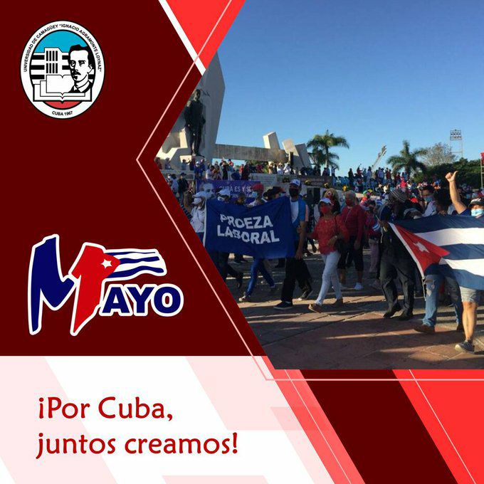 CubaAdis's tweet photo. Universidad de Camagüey  lista para este #1Mayo  #PorCubaJuntosCreamos  @PccComite    #PCC https://t.co/0Xfzx0kFw4