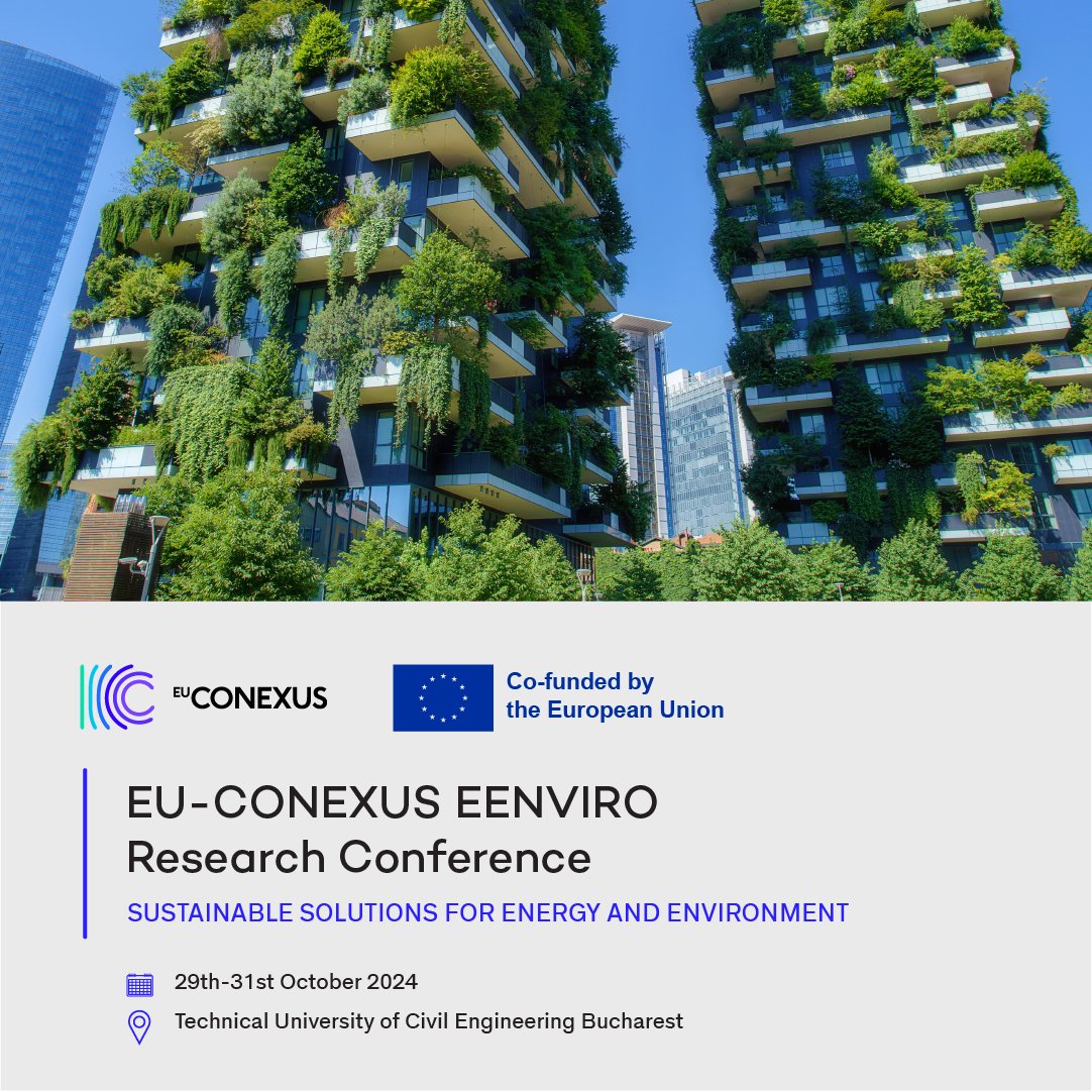 EENVIRO #ResearchConference 29th-31st of October 2024 in📍Bucharest Participate in the two ways: 1⃣with extended abstracts 2⃣with full scientific articles that will be published by E3S Web of Conferences 🗓️ submit your abstracts until May 15th eu-conexus.eu/en/eu-conexus-…
