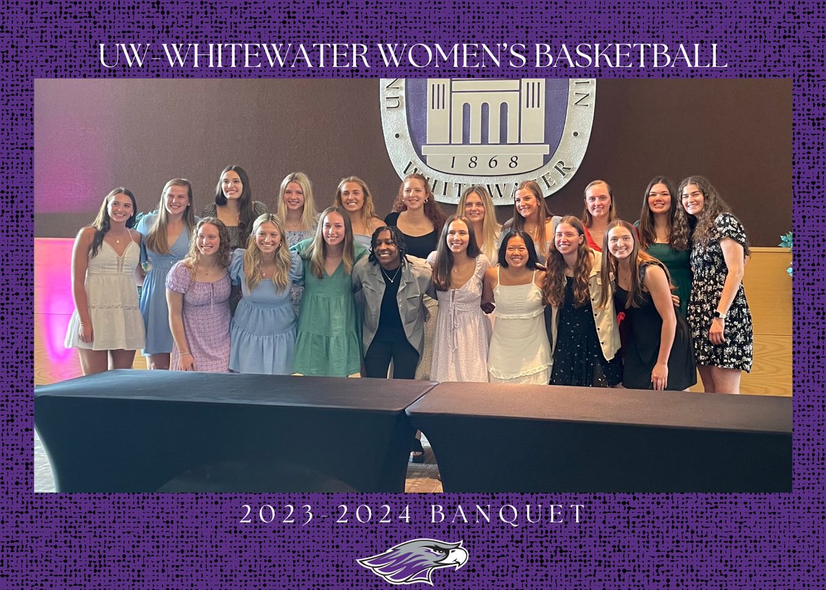 And that’s a wrap on the 2023-24 season! 💜 This team has left their mark! 

Overall Record: 25-5 
Elite 8 appearance
Best start in program history: 17-0  

#IWWDN || #PoweredByTradition