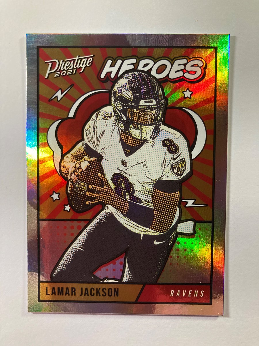 1218Sports's tweet photo. 🎁Appreciation Day Giveaway🎁

Winner Announced Sunday

🔥Lamar Jackson Panini Prestige Heroes Silver Holo

To enter
1. Follow
2. Retweet
3. Like https://t.co/xXv8AA5TrV