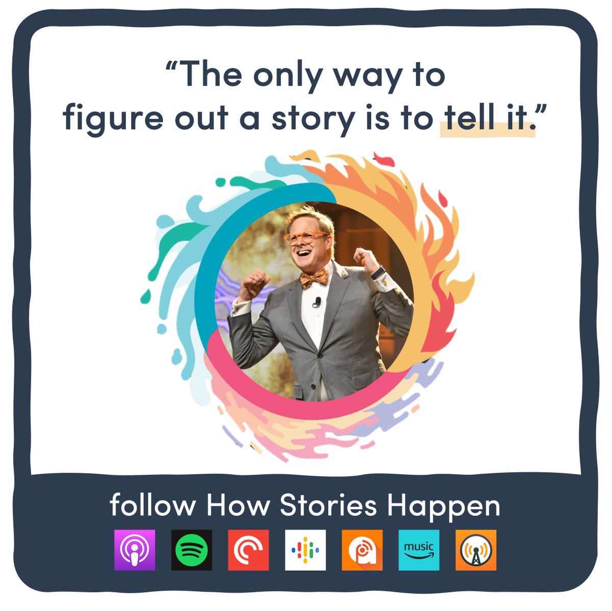 How Stories Happen episode 1 is here! Find it anywhere you get your podcasts (YT coming soon) Every ep, we dissect a signature story or draft from a creator. Storytelling is a craft. We put the actual crafting on display. Become a stronger storyteller to build your business.