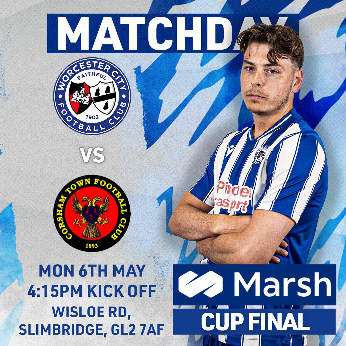 Up Next: We go in hunt of the Treble as we face off against @CorshamTownFC on Bank Holiday Monday in the Marsh Challenge Cup Final. 🎟️: Cash/Card on the gate
