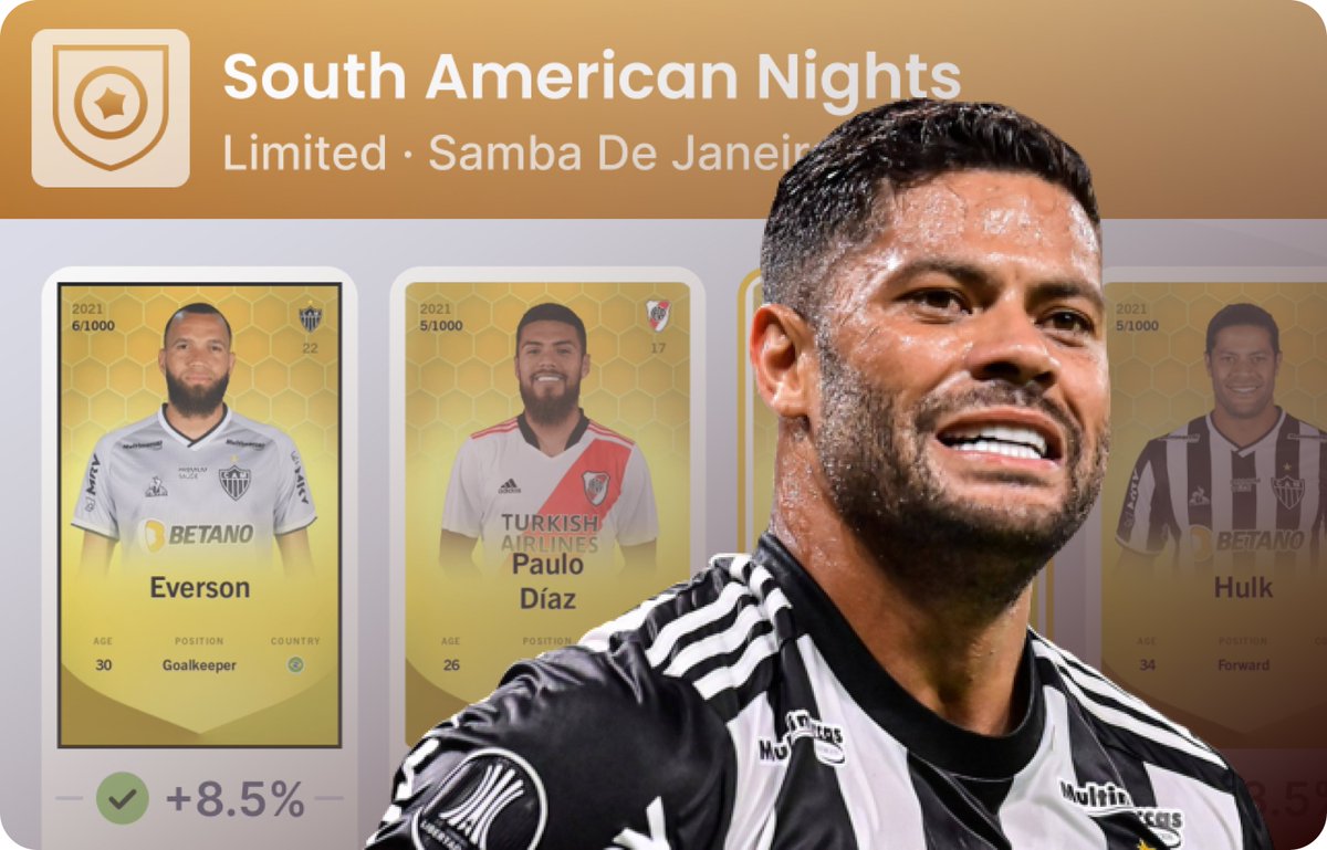 The South American Continental Nights Special Weekly is now available in the SorareData Lineup Builder for all Star members! Start building here 👉 soraredata.com/lineupBuilder/…