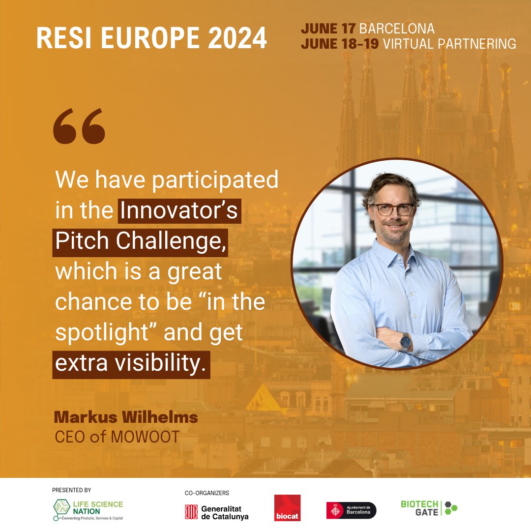 📢 Calling all #BioRegion early-stage startups looking for #funding & licensing deals: Apply to the Innovator's Pitch Challenge at #RESIEurope2024 and #pitch to leading #investors Apply here ➡tuit.cat/6Zsms Why should you seize this opportunity ⁉ Here's the reason 👇