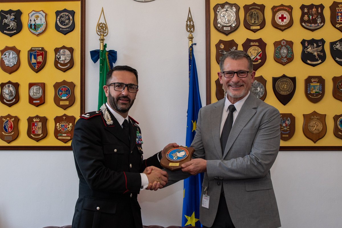 Welcome 2 🇳🇿Mr Mark PEDERSEN and 🇺🇾Mr Rafael BARBIERI, respectively Chief & Training Officer at @UNPeacekeeping Integrated Training Service: a terrific exchange aimed @ improving already outstanding cooperation #StrongerTogether #StabilityPolicing4Peace #StabilityPolicingOpenClub