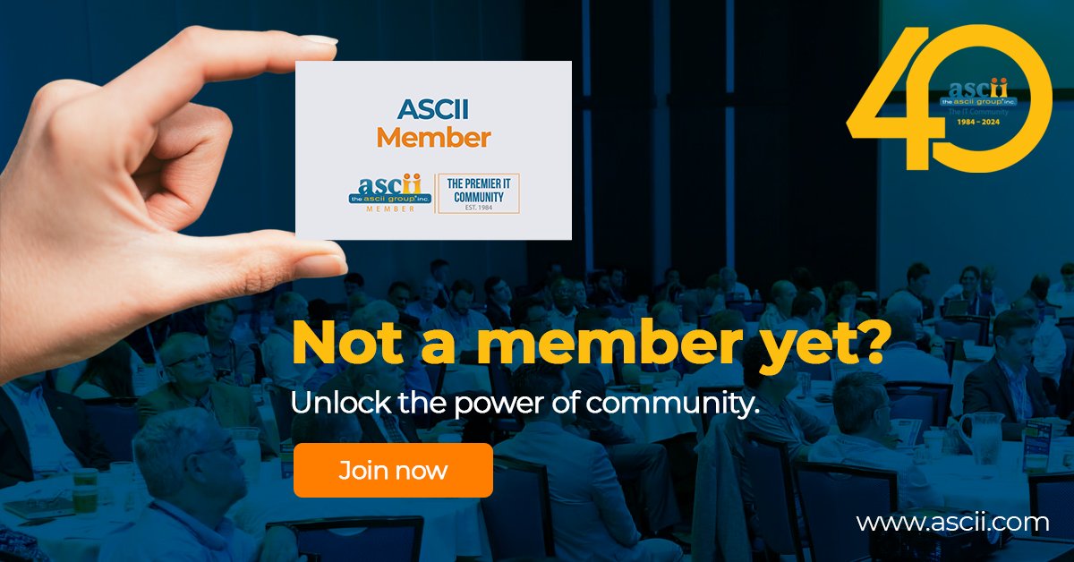 Join The ASCII Group today to unlock a world of opportunities for MSPs & IT business owners. Dive into exclusive insights, support, and endless opportunities. From business programs to networking and events, there's so much waiting for you. ascii.com/membership/ #Since1984 #MSP