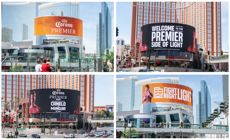 A premier fight deserves a premier beer & premier media to match! Our client @CoronaUSA of @cbrands is the presenting partner for the Canelo vs. Munguia fight in Las Vegas & we knew only high-impact displays would do! #ooh #oohadvertising #mediatrade #mediastrategy #brandstrategy