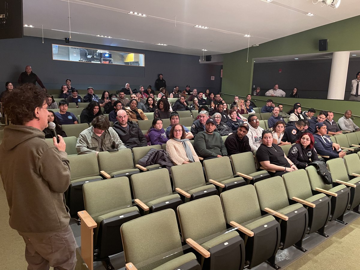 Students from the Emergency Medical Services program enjoyed an advanced screening of Asphalt City, a movie about New York City Paramedics. They also had a chance to meet with the director for a Q&A session. careers.swboces.org/groups/85431/n…