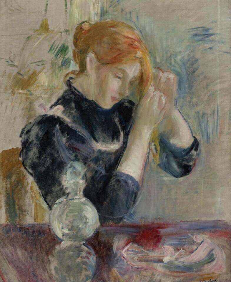 Berthe Morisot (1841-1895) , The Toilette