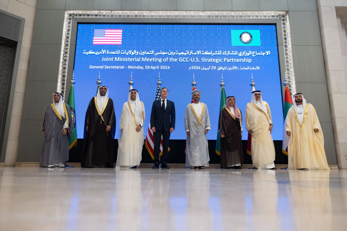 The U.S.-Gulf Cooperation Council partnership is vital for regional stability and security. At today's meeting, we discussed joint work to prevent the conflict from spreading and build a more just and lasting peace.