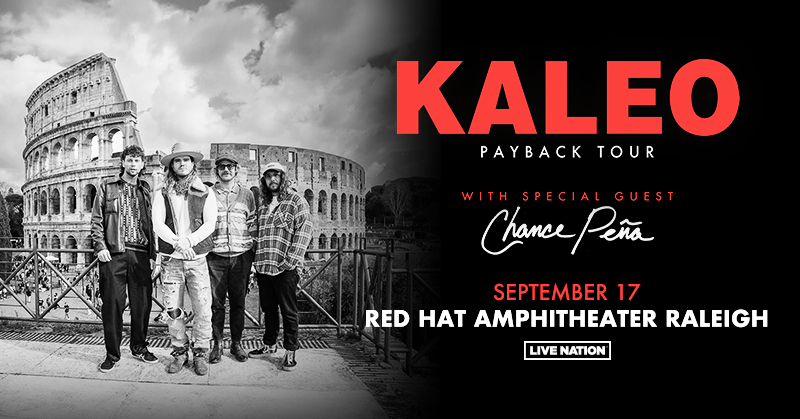 From Iceland to #Raleigh - @OfficialKALEO is adding a stop at @RedHatAmp #Raleigh 9/17 for the PAYBACK TOUR 2024! Tickets on sale Friday 5/3 10am: livemu.sc/4df2DYD LN Presale | Wednesday 5/1 at 10am | Code: SOUNDCHECK