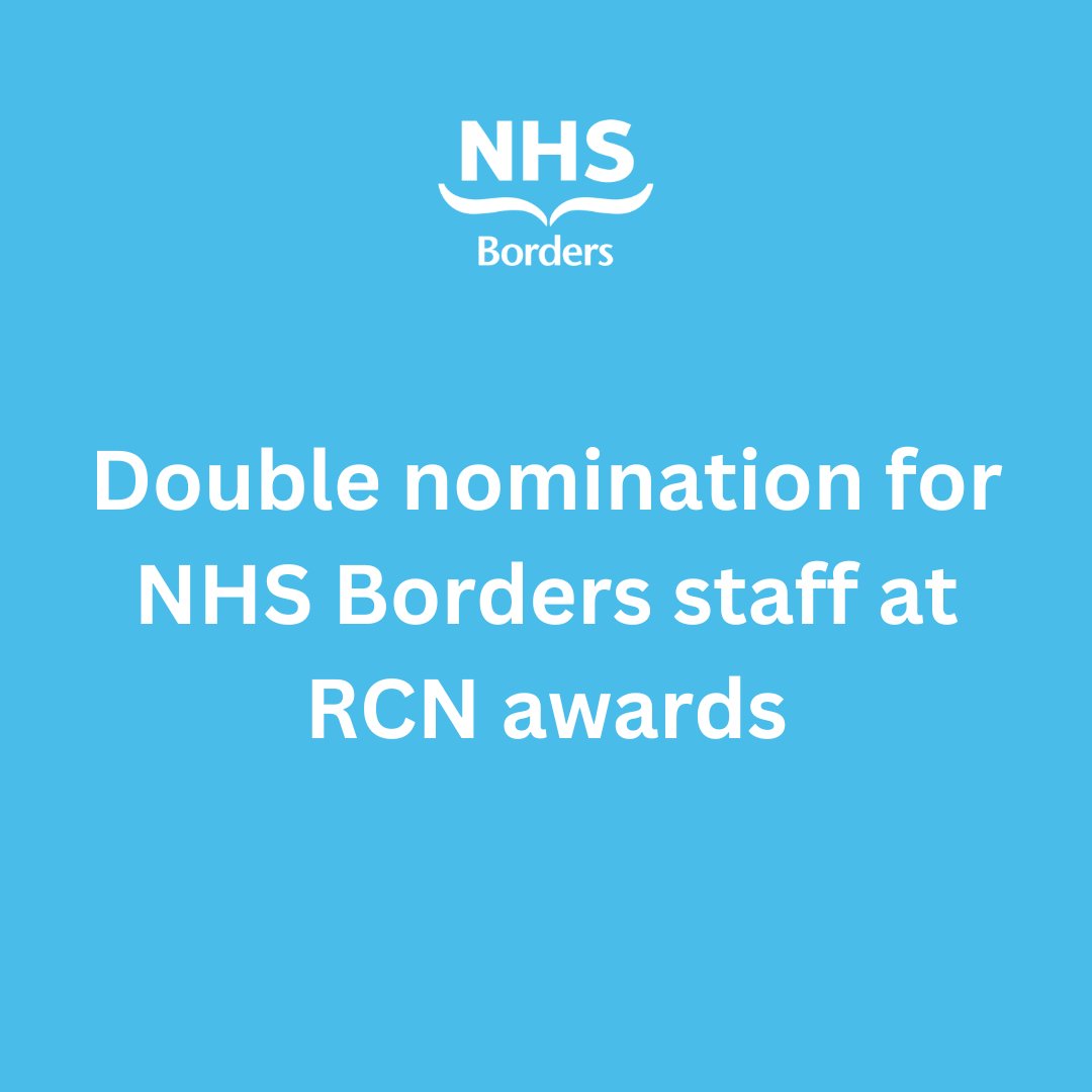 We are delighted to announce that two of our staff members have been selected as finalists at next month’s @RCNScot awards. Congratulations to both Lynsey Russell and Rachel Gardiner on their nominations! 👏 👉 Read the full story here: nhsborders.scot.nhs.uk/patients-and-v…