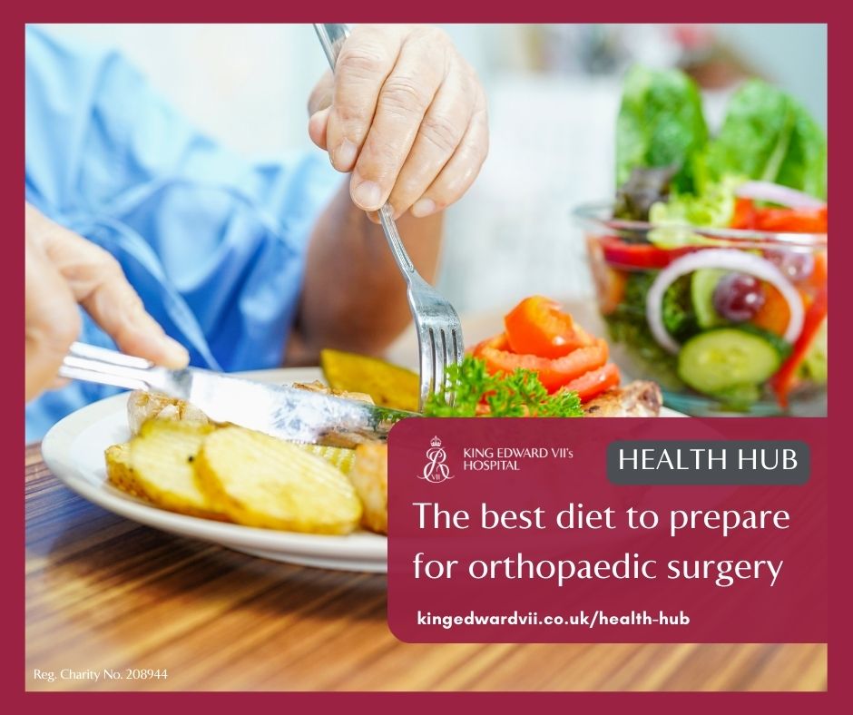Preparing for orthopaedic surgery? Maximise your recovery by fuelling your body with the right foods! Let Rick Miller, dietician at King Edward VII's Hospital, guide you towards optimal nutrition. 🍽✅💪 Nourish yourself, speed up healing. Learn more: bit.ly/4dbUXq6