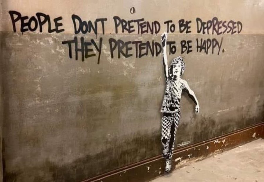 'People are pretending to be unwell.' The reality is that actually the UK is very, very unwell, and many people are pretending not to be.