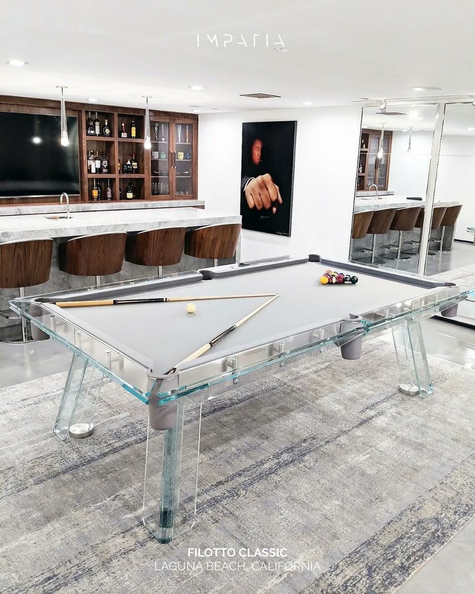 Elevate your game room to new heights with Impatia's stunning glass billiard tables!

Handcrafted in Italy with precision and passion, the Filotto Classic pool table is a masterpiece of technological sophistication!

Shop Impatia on #luxafriqueboutique, luxafrique.boutique/collections/im…
