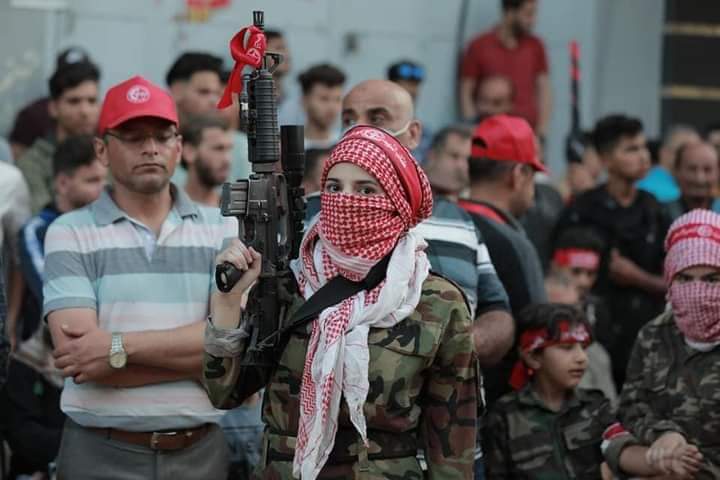 From the military parade of the Abu Ali Mustafa Brigades after the Battle of Saif al-Quds - Gaza, 2021.