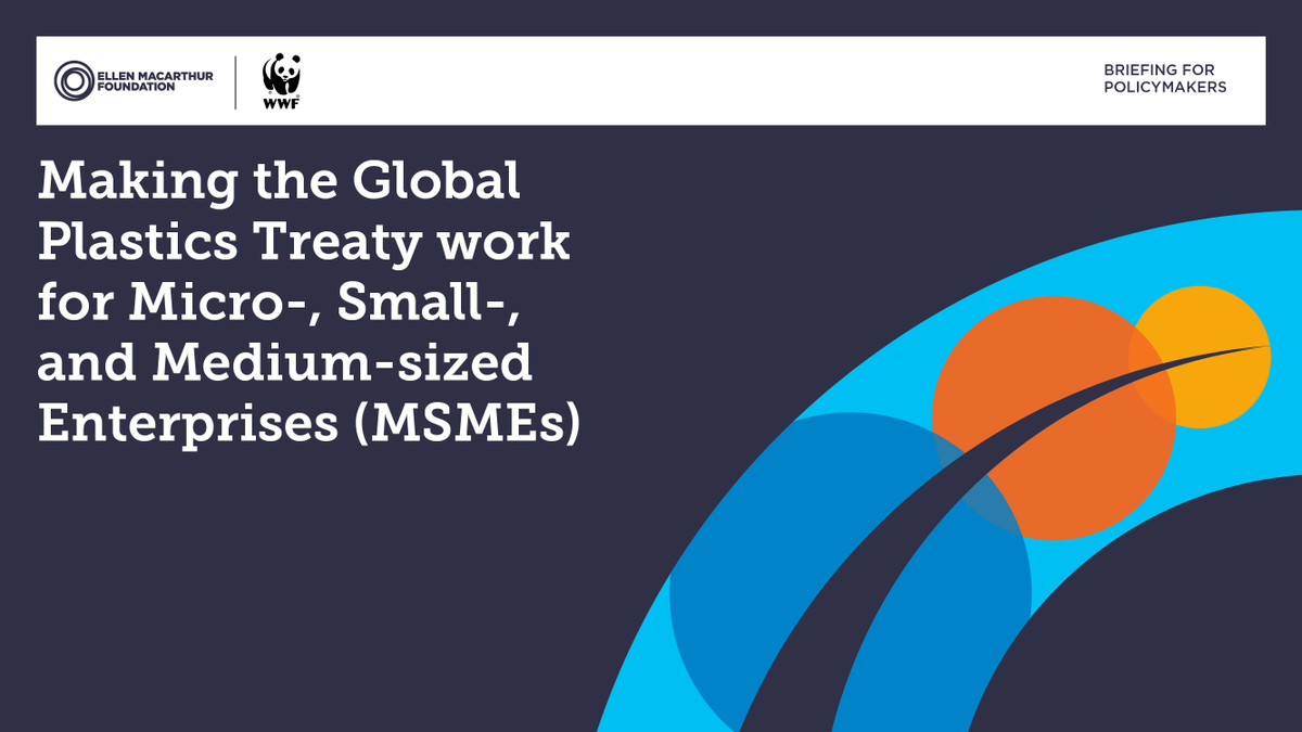 With the 4th round of negotiations for a Global Plastics Treaty coming to a close, read our policymaker briefing that: 👉assesses the impact of a treaty on MSMEs 👉formulates key recommendations on how a treaty could support this sector links.emf.org/4dtwdtE