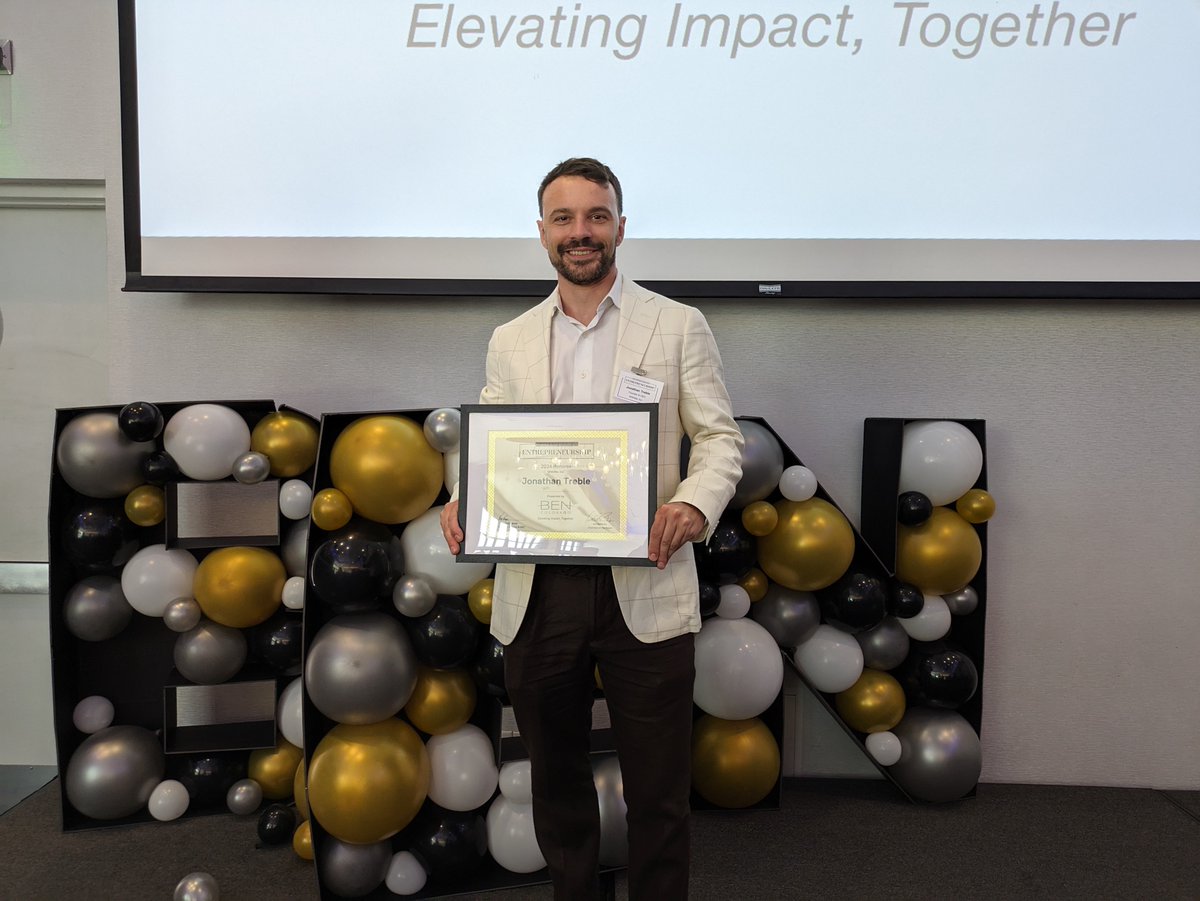 Last week, @jontreble not only earned a  @TheStevieAwards, he was also an honoree at the Bridge Entrepreneurs Network Colorado Celebration of Entrepreneurship! 

We're thrilled to see Jonathan's hard work and dedication being recognized and celebrated!