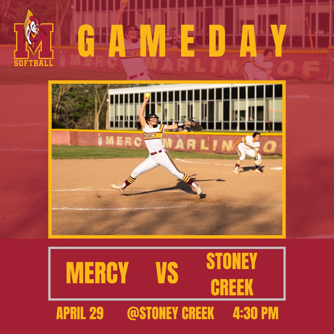 GAME DAY! Mercy Varsity Softball travels to Stony Creek.