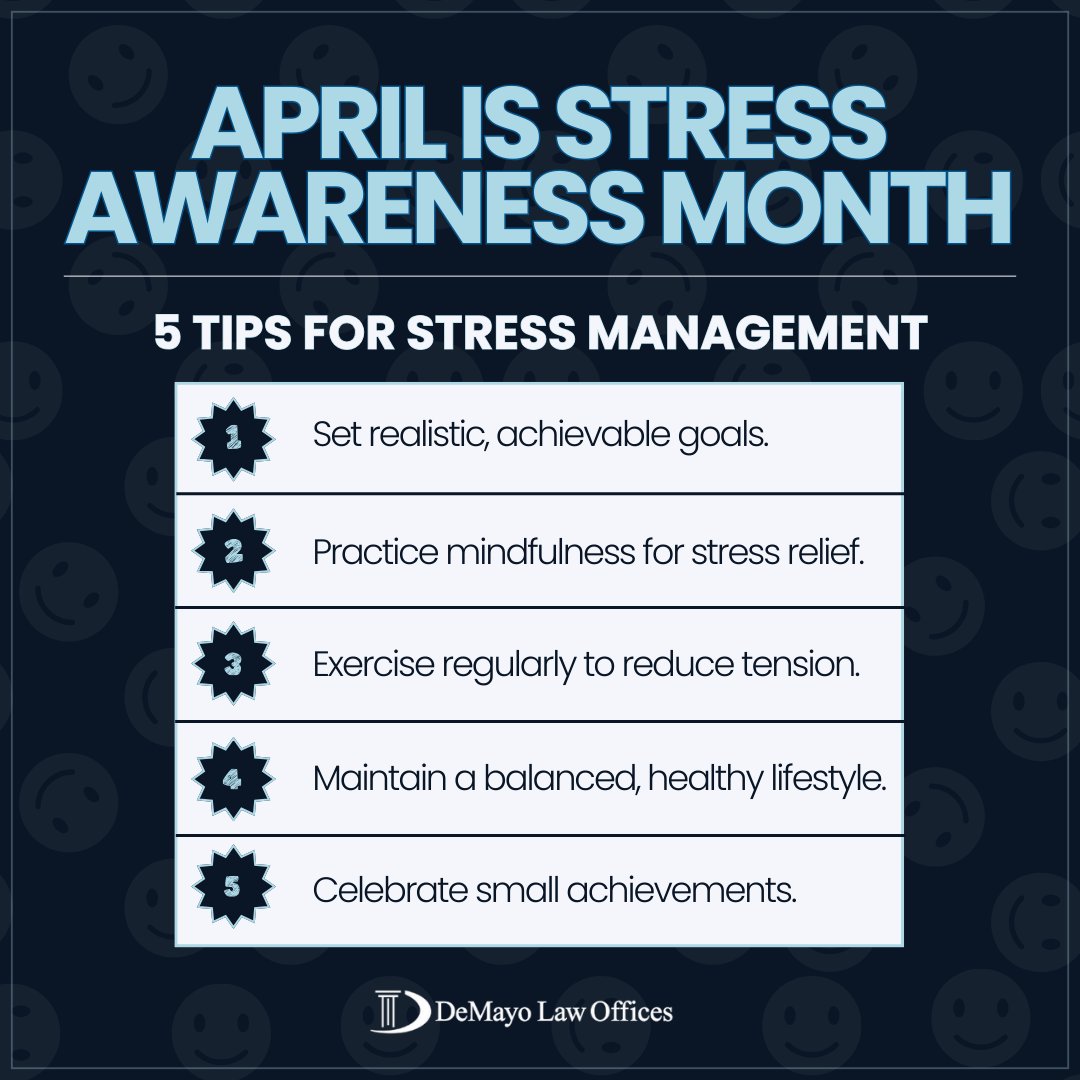 It’s National Stress Awareness Month! Managing stress is essential to living a happy & healthy life - it helps improve mental and physical well-being as well as reduce the risks of health-related issues! Visit nih.gov to learn more. #NationalStressAwarenessMonth