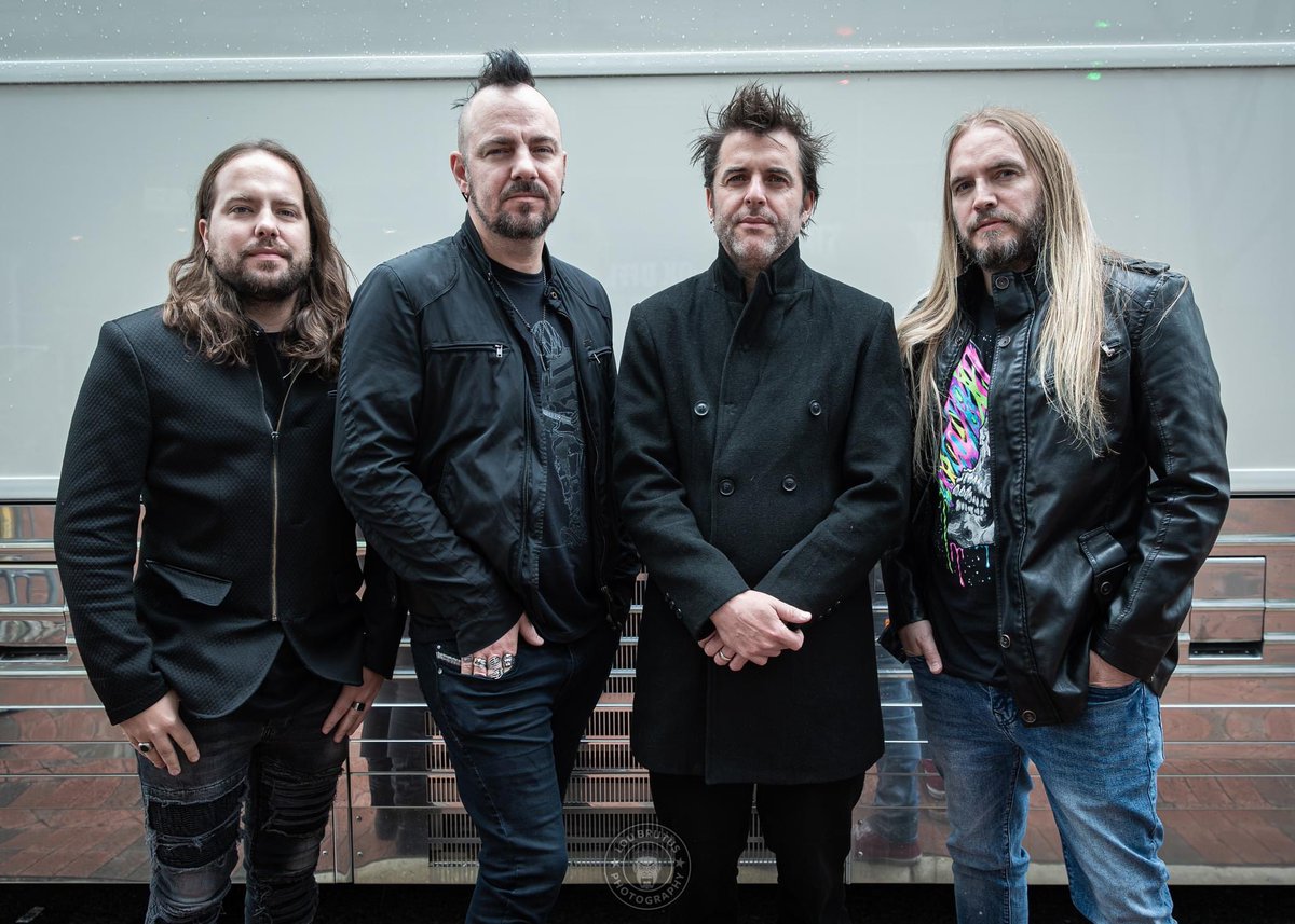 SAINT ASONIA! @SaintAsonia are currently doing headline shows and gigs on The Tailgate Tour with @Staind and @Seether. Our @LouBrutus caught up with them at @BmoreSoundstage for an interview with @AdamWGontier and band photos, including this shot outside the bus. #SaintAsonia