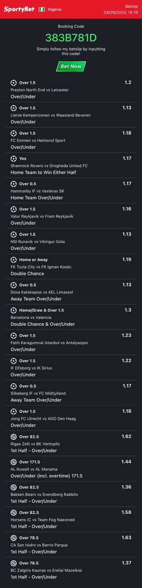 120 odds don’t miss 🫵