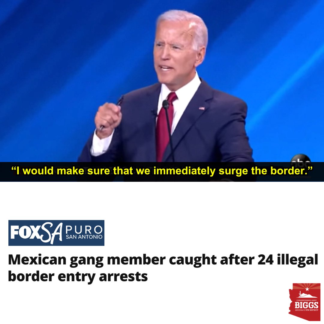 Today is day 1,195 of Biden's presidency and our southern border remains wide open. Our heroic Border Patrol agents have stopped 200+ gang members so far this year. How many violent criminals have slipped through our borders undetected? Read more here: 📌tinyurl.com/3wyst7k9